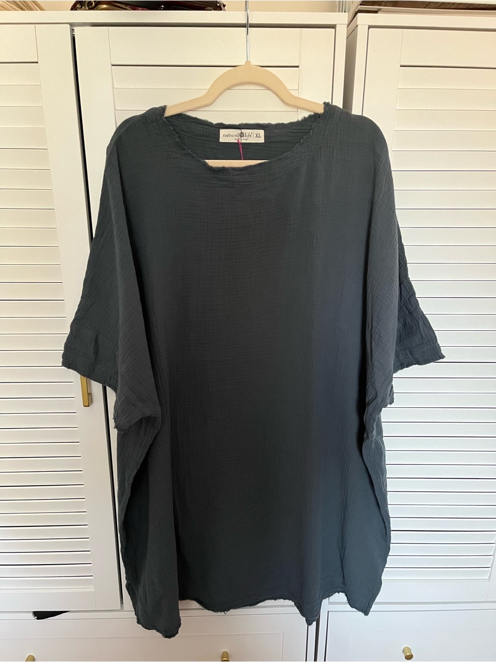 Natural Life NWT Size XL Cotton Gauze Lightweight Popover Tunic Comfort Cozy - Picture 1 of 6